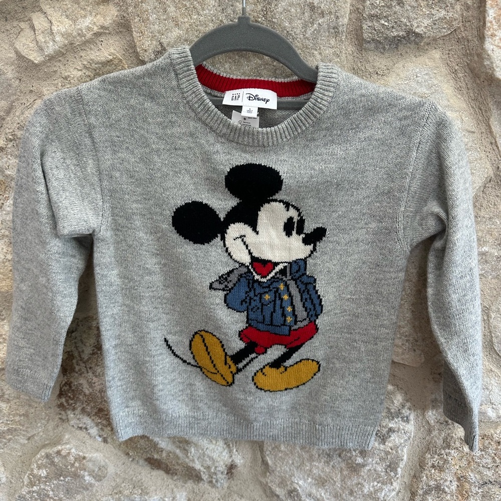 NEW BabyGap Gap kids sweater Disney Mickey Mouse, boys/girls,unisex,size:5 years